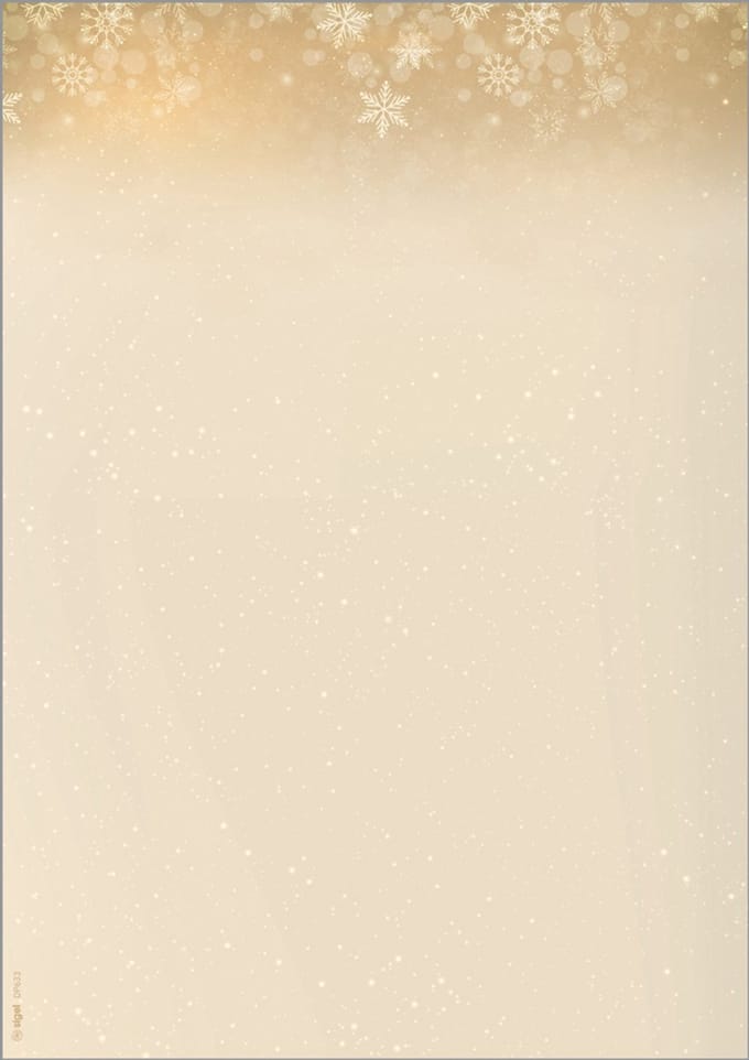 Gouden kerstnavond-decokoperfolie A4