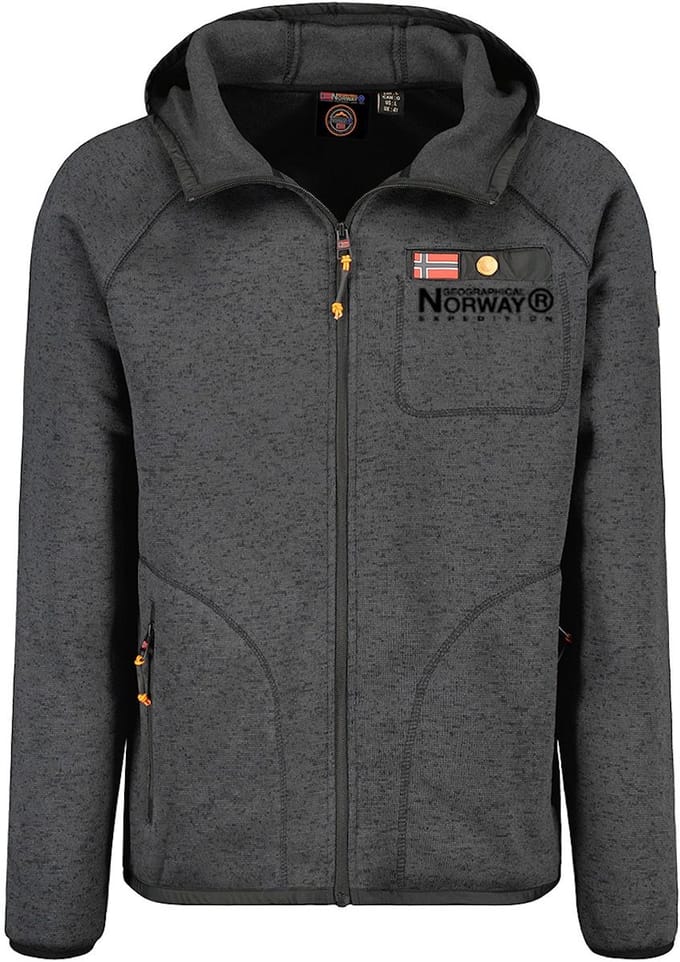 Geographical Norway Heren Fleece Vest Met Capuchon Tiparni - S