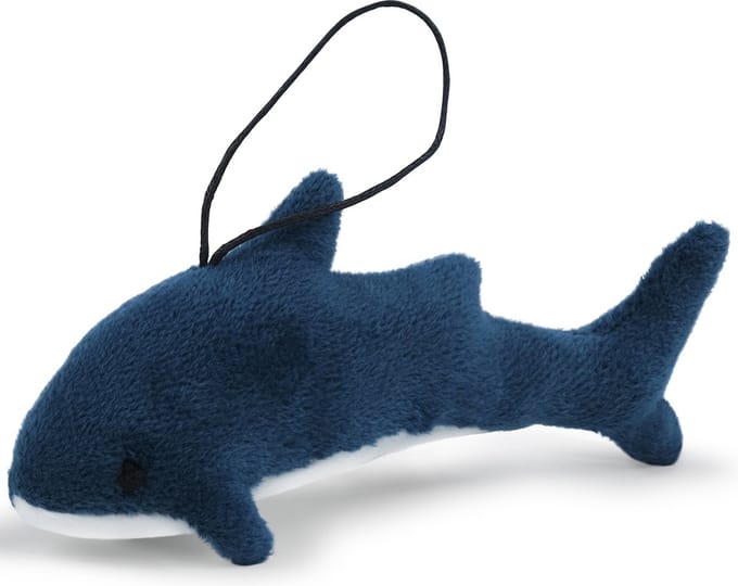 Speelgoed Knuffel - Sleutelhanger - Turquoise Haai Ollie 13 cm