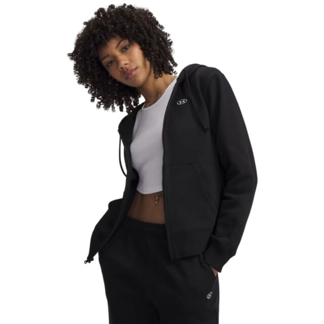 Under Armour Rival Jas Met Capuchon Dames Zwart K008