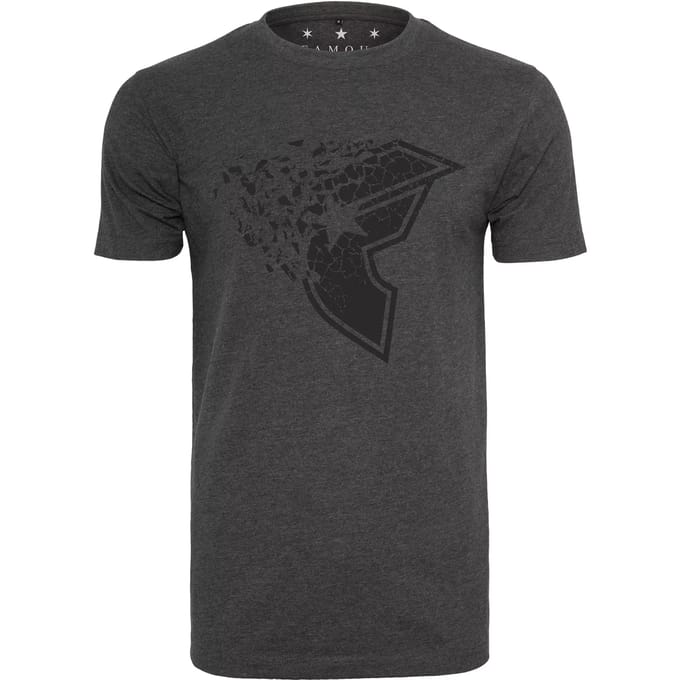 Famous Stars and Straps - Blasted Heren T-shirt - S - Grijs