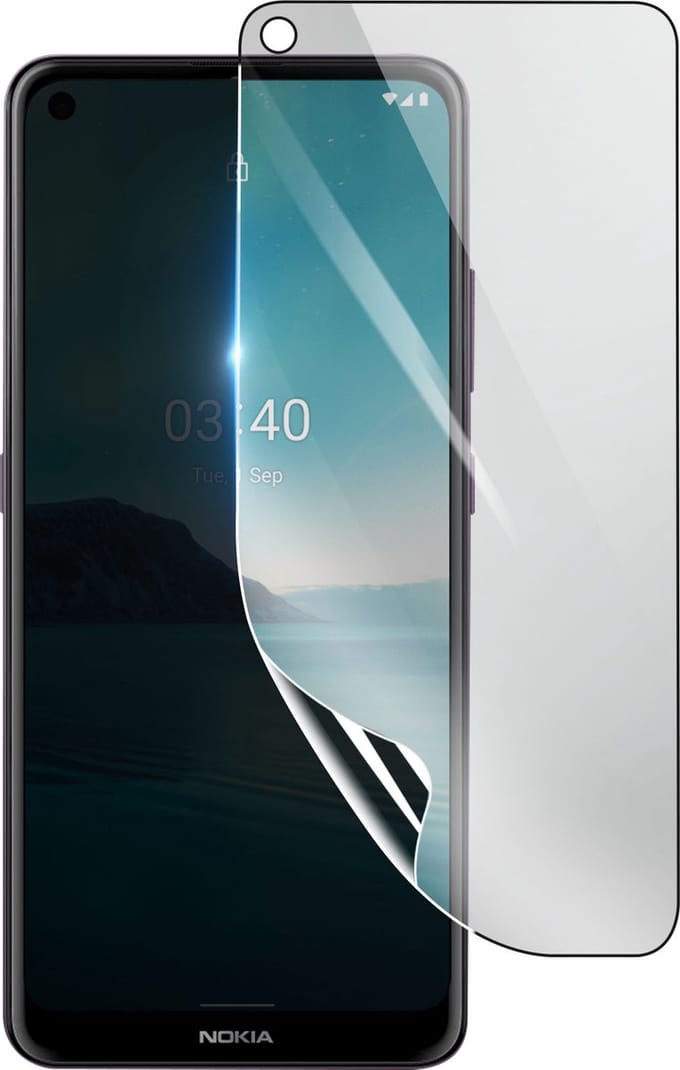 3mk, Geschikt voor Nokia 3.4, Schokbestendige Hydrogel Screenprotector, Transparant