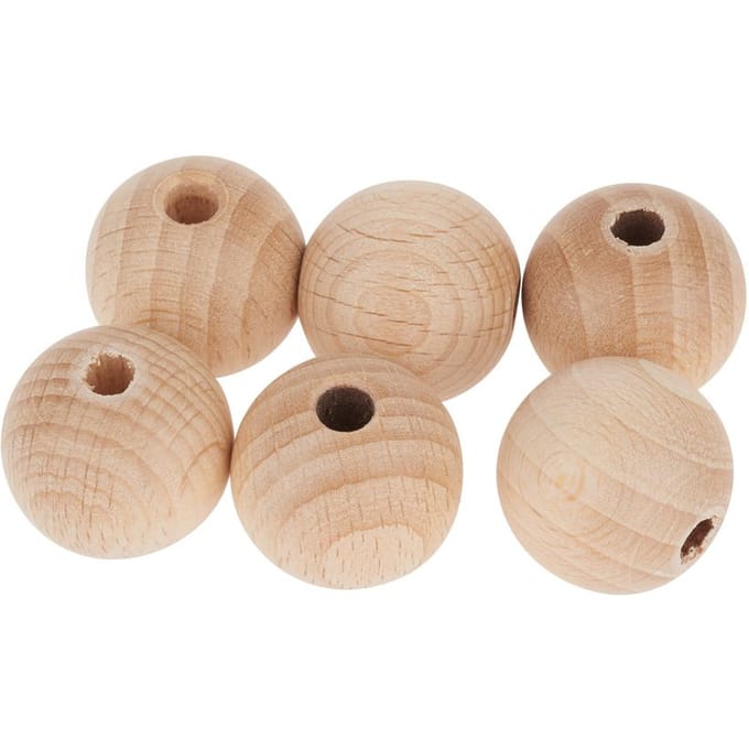 Houten kogelsFSC - Ø 25 mm, 10 stuks