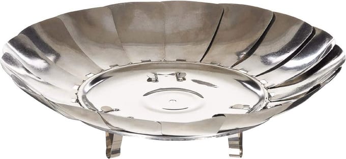 Fox outdoor kleine inklapbare vuurschaal 27cm van roestvrij staal