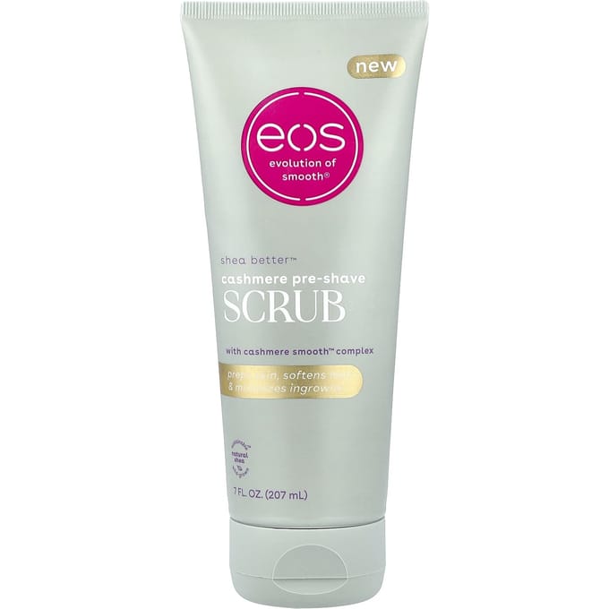 EOS, Shea Better™, Cashmere Pre-Shave Scrub, 207 ml (7 fl oz) pink