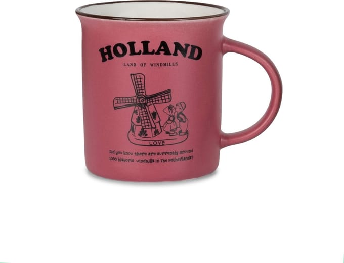 Memoriez - Mok - Holland - Mat fuchsia rose