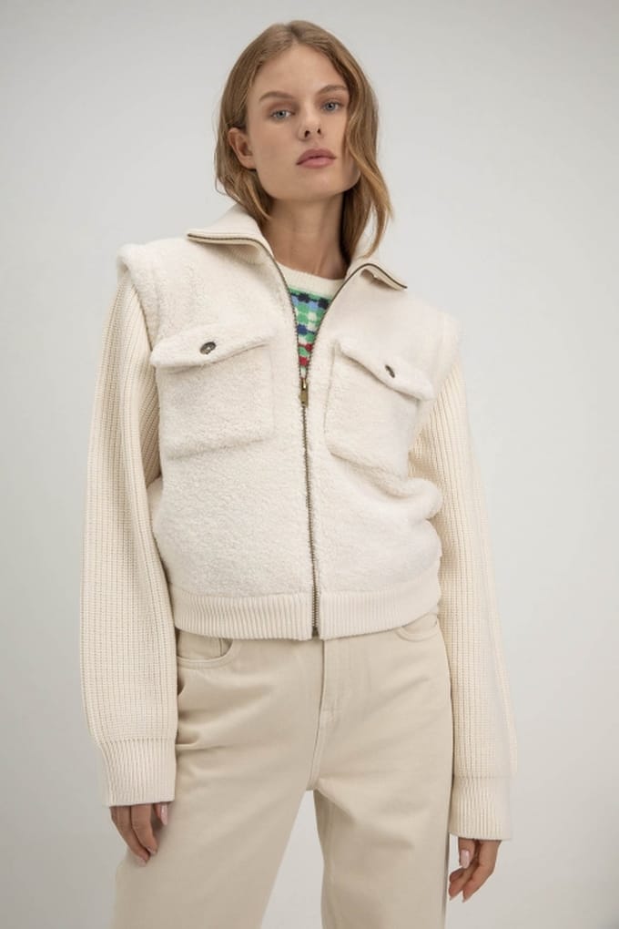 Josephine & Co Sev Jacket Off White Maat: 44 | Korte Jassen Outlet | Dames | Wit
