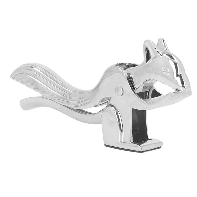 Walnotenkraker Clip Eekhoorn Vorm Zinklegering Walnootopener Multifunctionele Notenkraker voor Kastanjes white