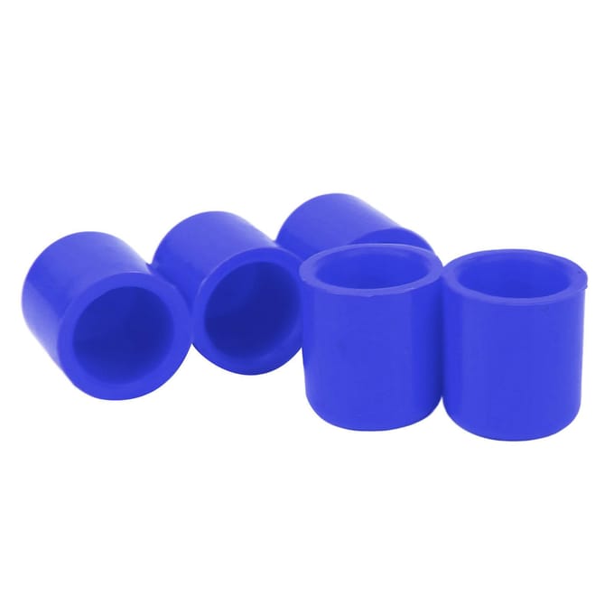 5 Pièces Tuyau d'Admission à Vide Tube en Silicone Bouchon d'Extrémité Couvercle Capuchon de Raccordement Diamètre Intérieur 25mm Ajustement Universel rouge