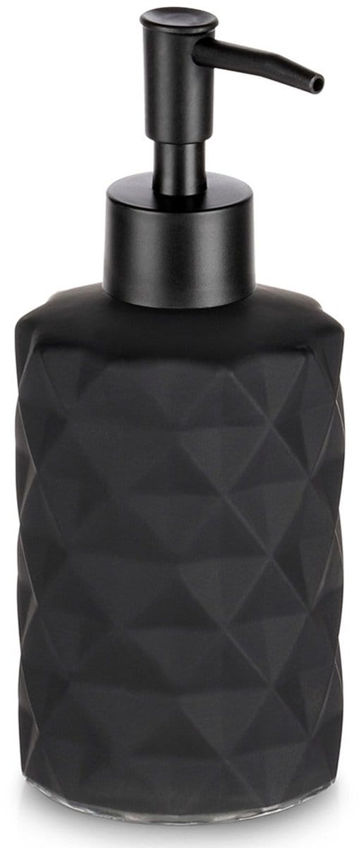Zeepdispenser Glas Zwart 330 ml - Zeeppompje