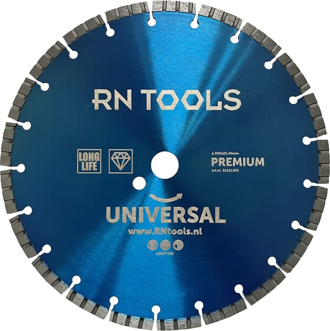RNtools Diamantschijf 300 x 25,4 mm Premium - diamantzaagblad voor de bandenzaag