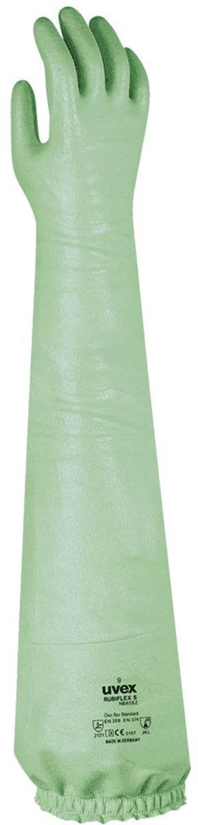 Uvex Rubiflex NB 80 SZ chemisch bestendige handschoen maat 9 (L)