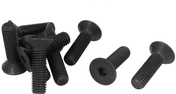 Zeskant Verzonken Schroeven M10 x 35mm Zwart 10 Stuks