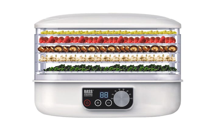 Paddenstoelen-, fruit- en groentedroger 250 W, met verstelbare lades