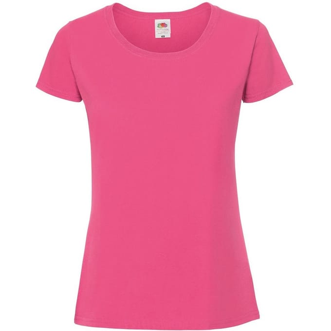 Fruit of the Loom Dames/Dames Iconic 190 T-Shirt (Fuchsia)