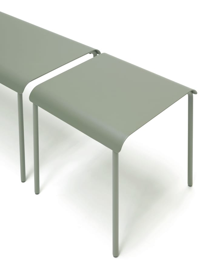 Serax Vincent Van Duysen August bank 120x45cm H45cm eucalyptus groen
