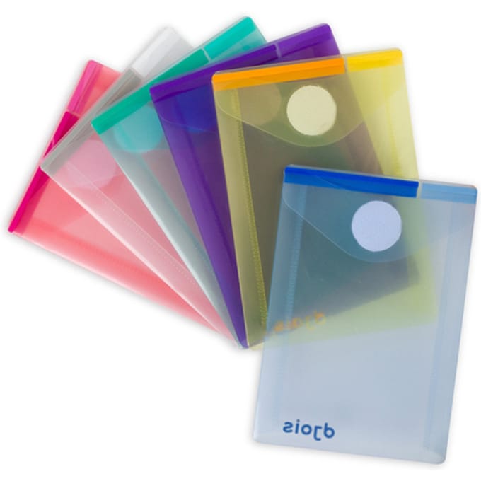 Enveloptas Djois Color Collection A7 verticaal assorti