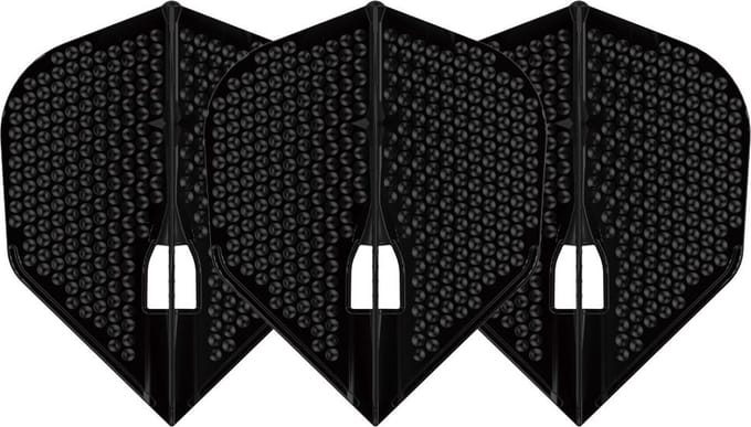 L-Style Champagne L3 Shape Dimple Black - Dart Flights