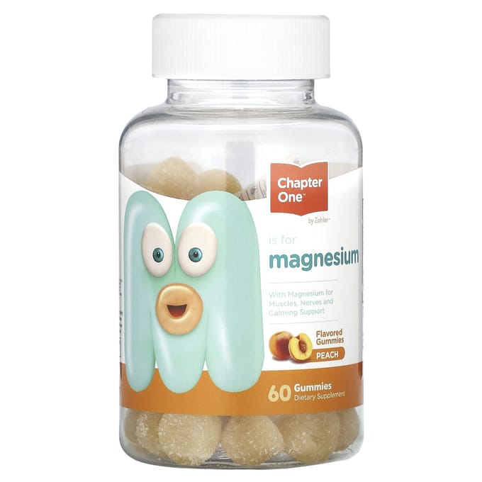 Hoofdstuk 1, M staat voor magnesium, perziksmaak, 60 tabletten