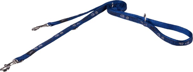 Rogz Scooter Lijn Paw - Hondenriem - Navy M