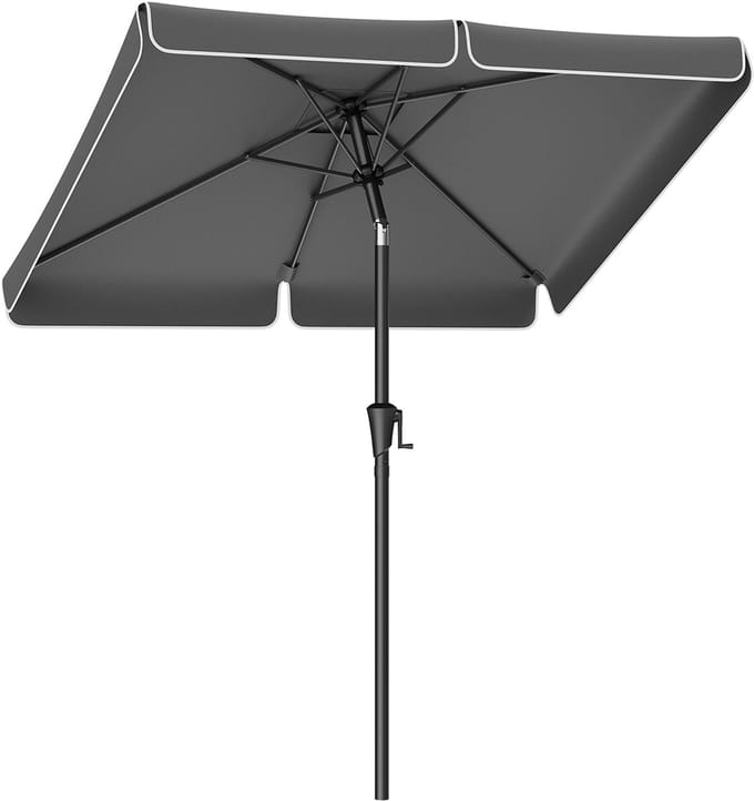 Parasol – 200×150 cm – Rechthoekig – Grijs