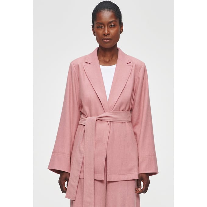 ZENGGI Relaxed Flannel Jacket Cashmere Rose Größe: S | Jacken Outlet | Damen | Rosa