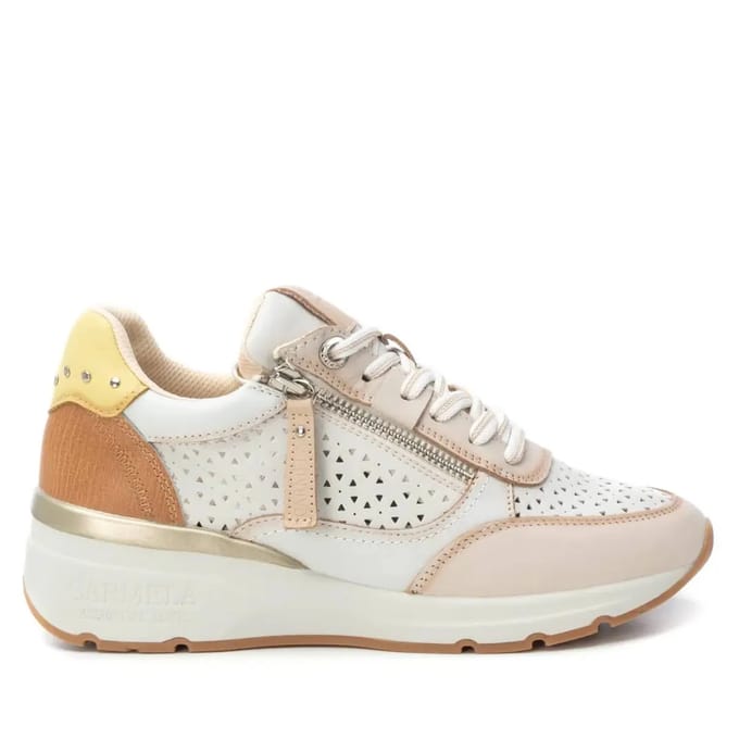 Dames sneakers met een zij-rits en verstelbare veters Carmela