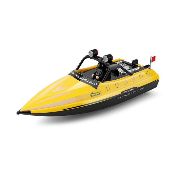 917 RC bateau 2.4GHz bateaux télécommandés RC Jet Boat 16 km/h RC bateau jouet cadeau pour les enfants jaune