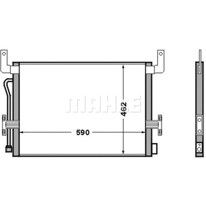 Condensator, airconditioner MAHLE AC 524 000S