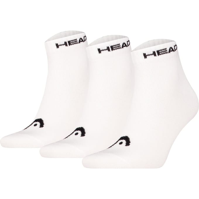 HEAD unisex 3P quartersokken elements wit