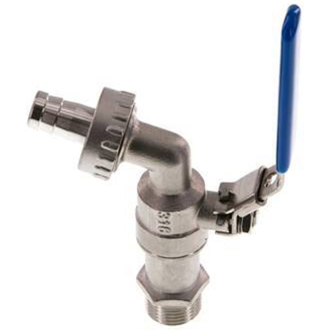 G 1/2 inch RVS 2-Way Wartelkraan Kogelkraan