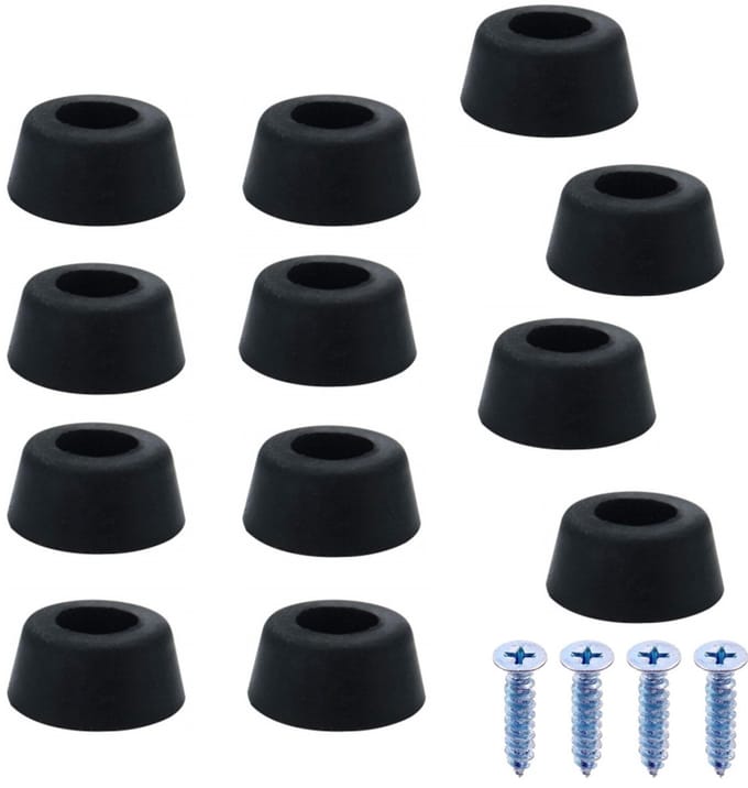 Ronde meubelpoten met schroeven, 50 stuks 1.5x1.2x0.8 cm