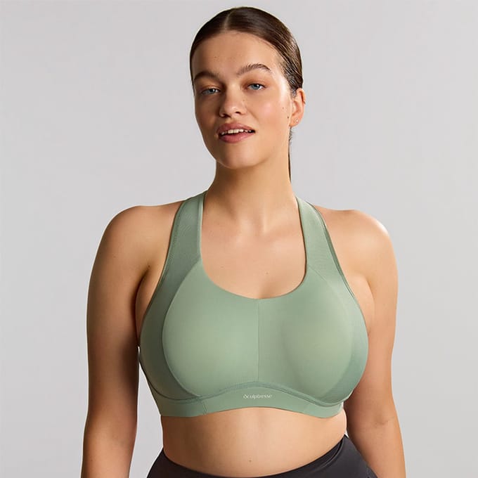 Panache - Sculptresse Thrive Niet Voorgevormde Sport BH - Pale Green - 85F