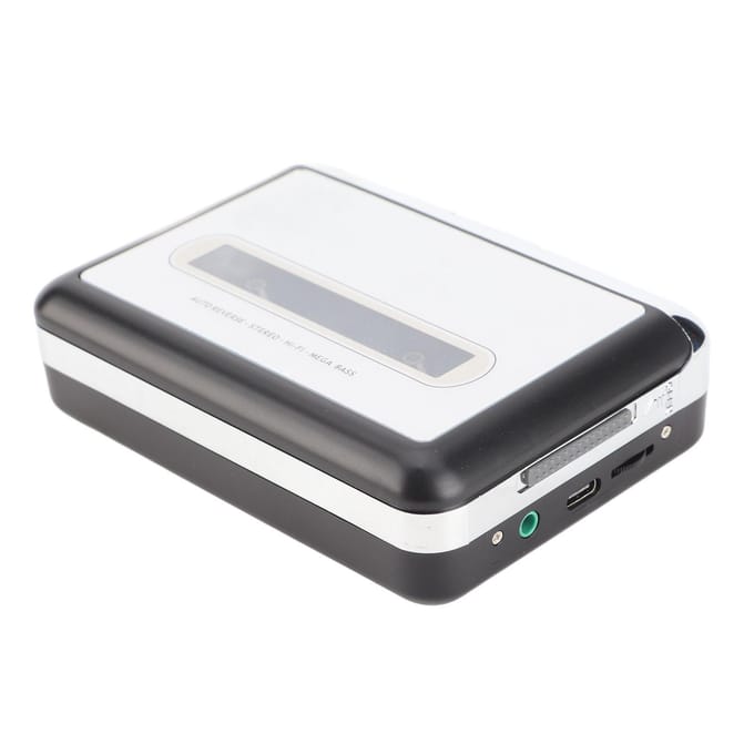 USB-cassetteband naar pc MP3 CD-switcher Converter Capture o Muziekspeler met hoofdtelefoon