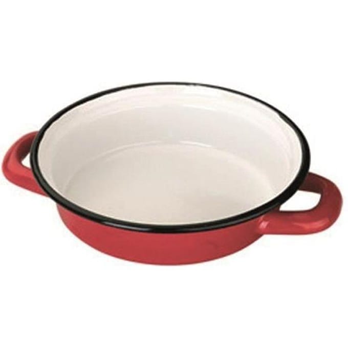 IBILI 912214 Plat à Œuf, Verre, Rouge, 14 cm 21,5 x 16,5 x 4,0 cm rouge