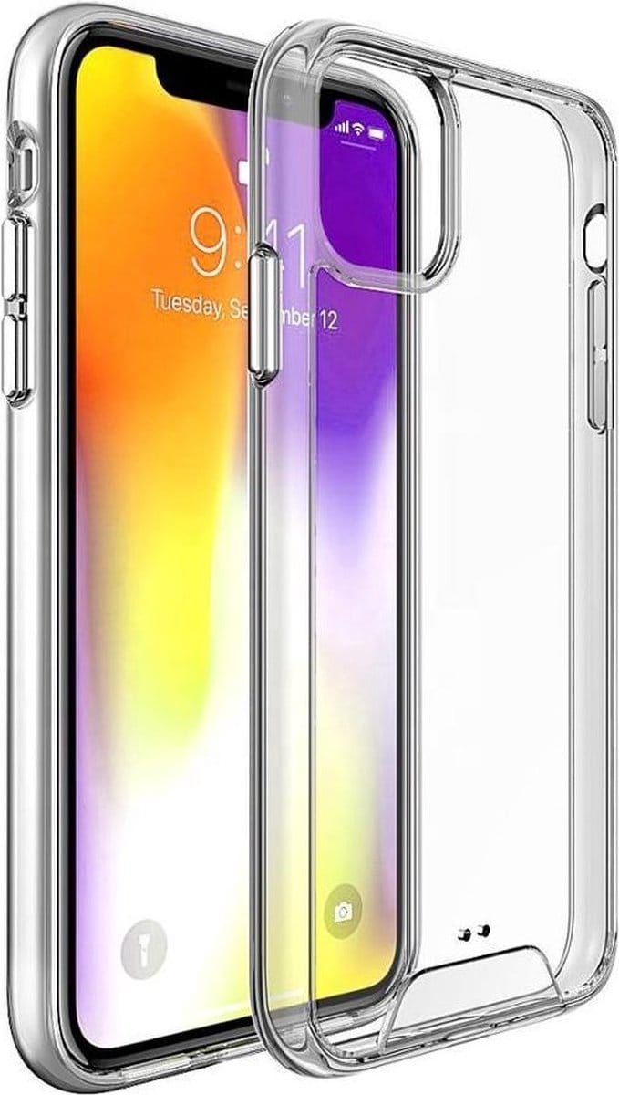 Hoesje Geschikt voor iPhone 11 Pro Max - iPhone 11 Pro Max Hoes TPU Transparant Siliconen Case