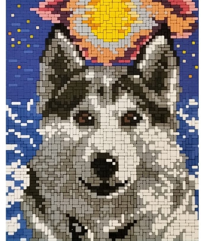 Stickit De Prairiewolf, ca. 3.450 steentjes