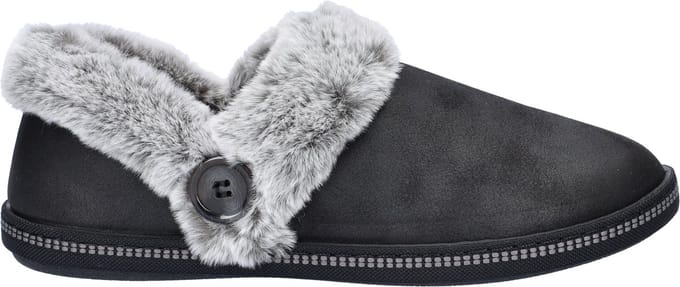 Skechers Cozy Campfire dames pantoffel - Zwart - Maat 38