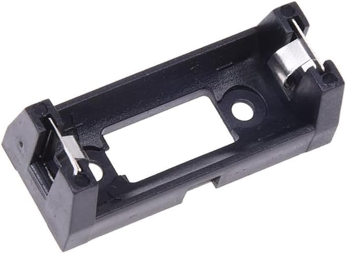 Batterijhouder - Accu Case - Elektrisch Gereedschap - Open Frame Ontwerp - 43x18x15mm - Zwart/Zilver