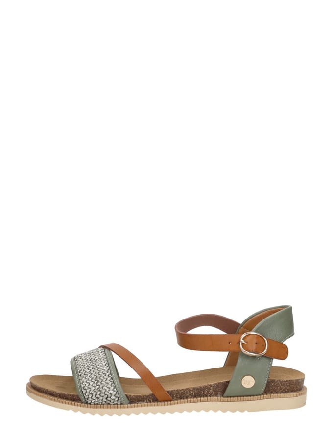 Mustang Sandalen Plat Sandalen Plat - Groen - Maat 41
