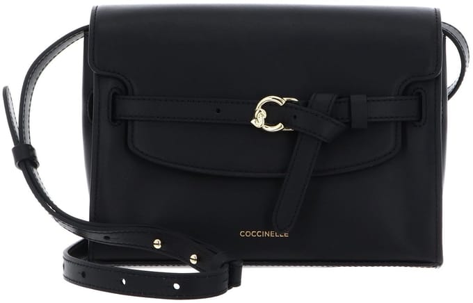 COCCINELLE Leren schoudertas Sabine Handbag Noir zwart