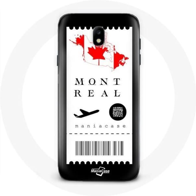 Samsung Galaxy J3 2017 Case Vliegticket Montreal Canada