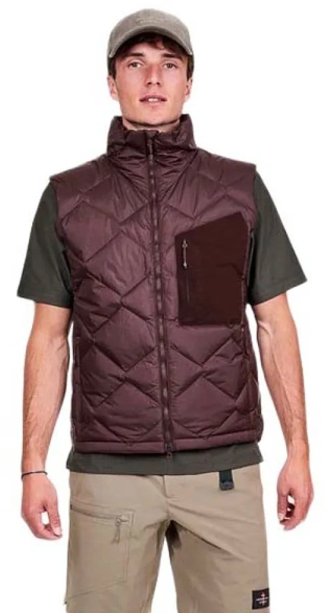 The Mountain Studio Ultralight Down Vest Paars L Man