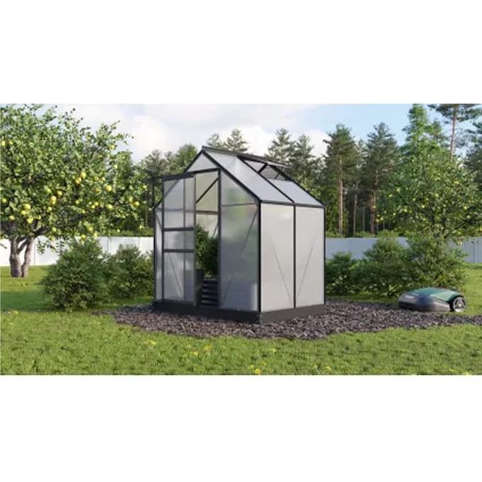 Vitavia Tuinkas Planet 2500 - Polycarbonaat 6mm - Zwart - 195x131x207cm