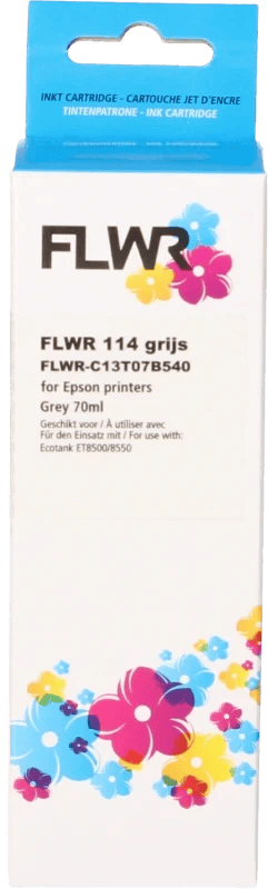 FLWR Epson 114 Inktfles grijs (Huismerk (compatible))