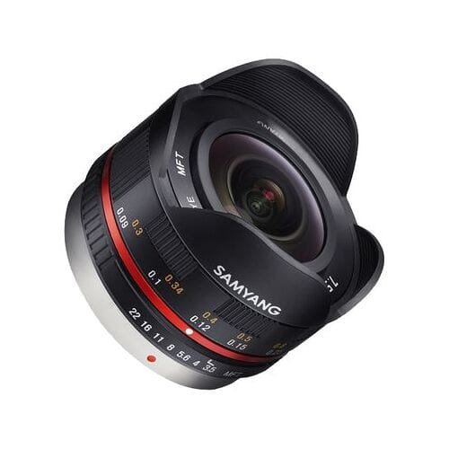 Samyang Fisheye 7,5 mm f/3,5  zwart Micro Vier Derde