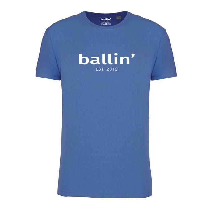 Ballin Est. 2013 - Heren Tee SS Regular Fit Shirt - Blauw - Maat S