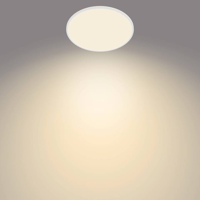 Philips Superslim CL550 Ceiling lamp Ø550 mm LED 36W 2700K SceneSwitch IP20 White