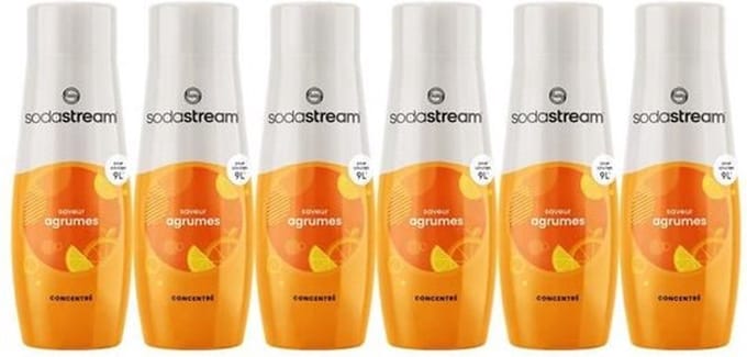 Set van 6 SODASTREAM CITRUS-smaakconcentraten - 440 ml