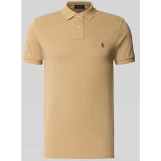 slim fit poloshirt van puur katoen